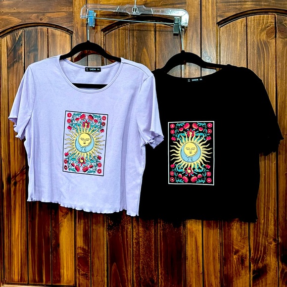 SHEIN Tops - Both SHEIN T-Shirts, Crop Top, Size 3XL